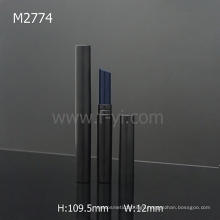 Black Round Cheap Wholesale New Slim Lipstick Tube With Oblique Mouth